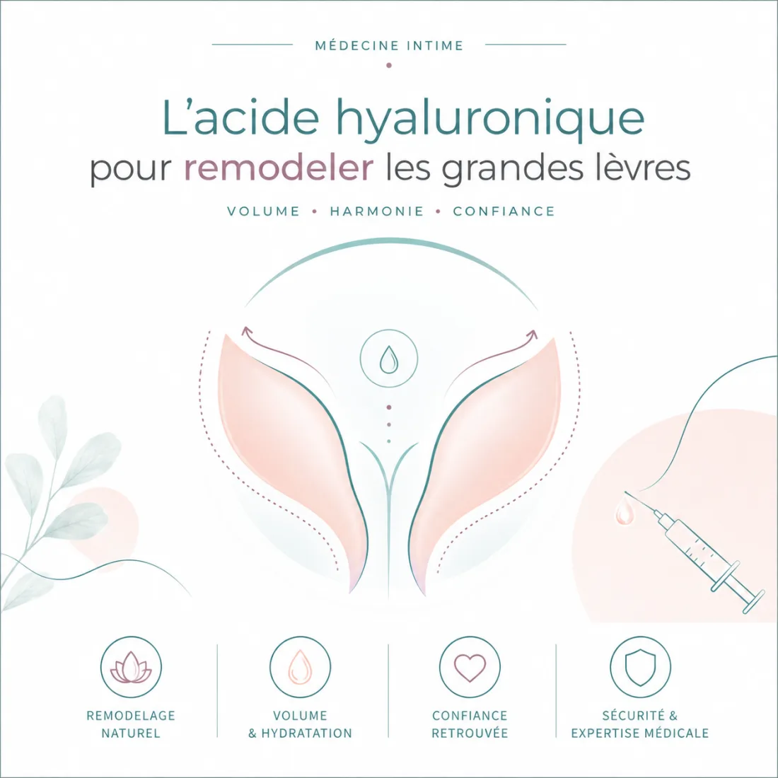 Illustration : L’acide hyaluronique pour remodeler les grandes lèvres