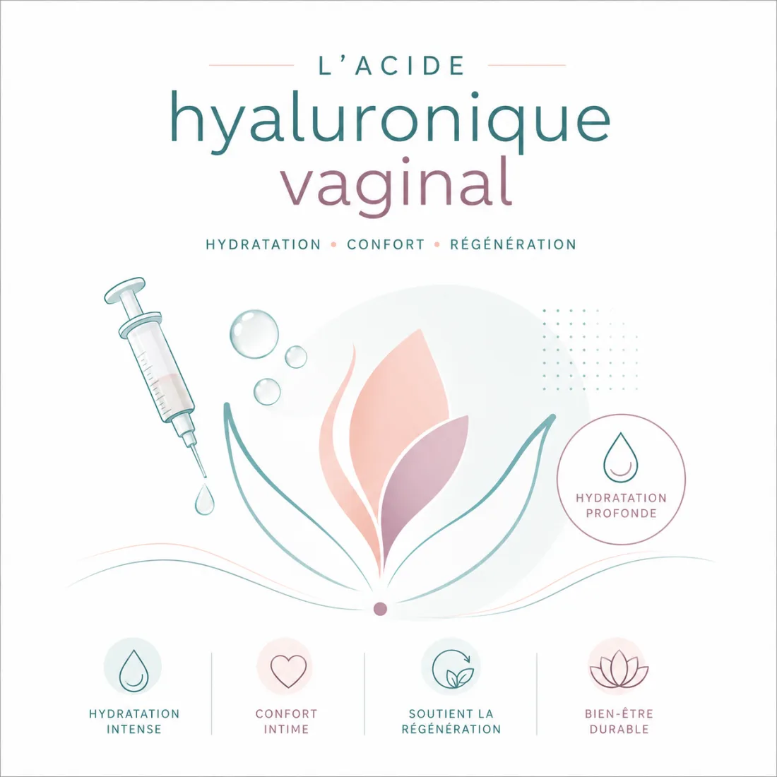 Illustration : L’acide hyaluronique vaginal