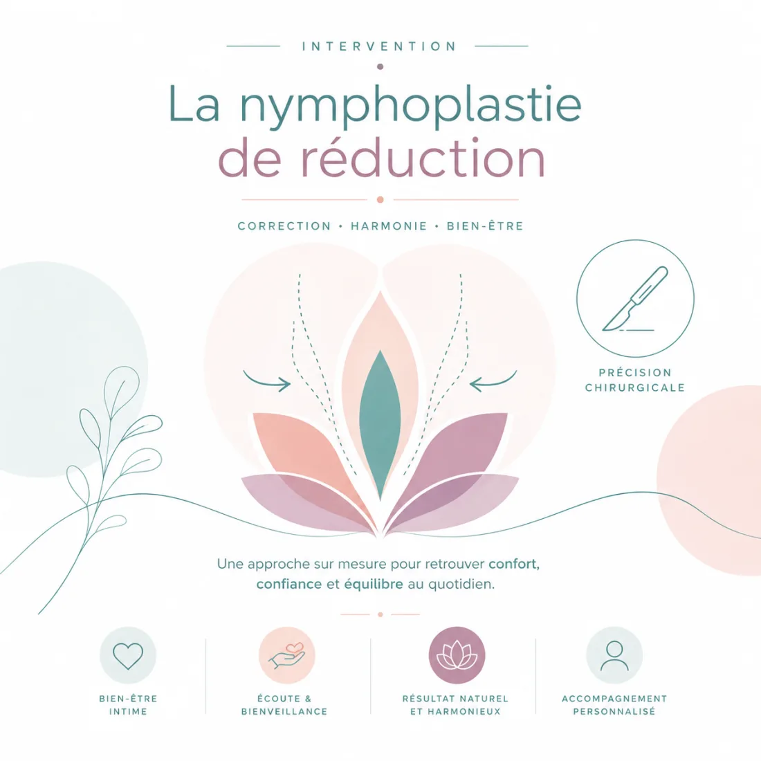 Illustration : La nymphoplastie de réduction