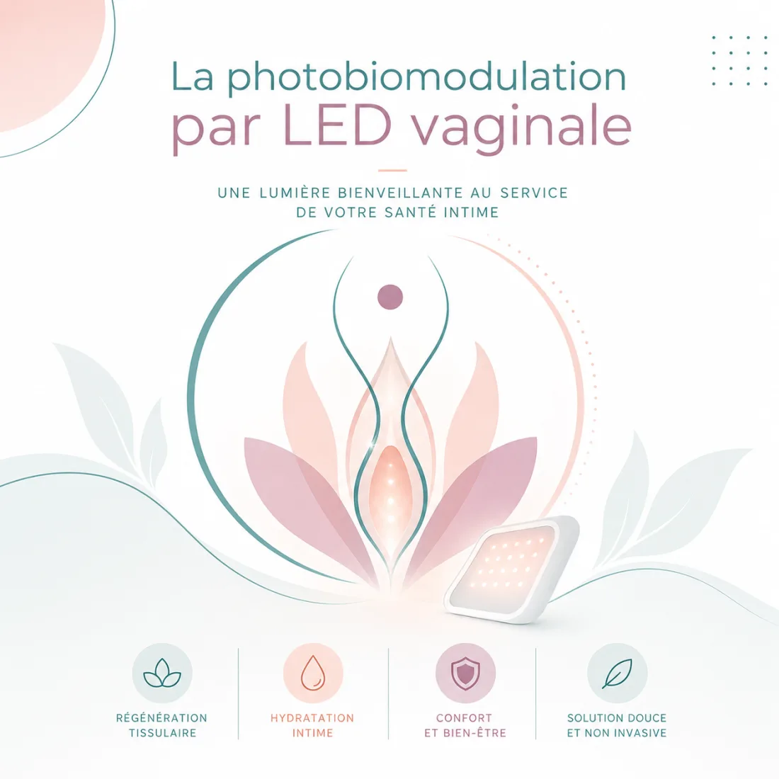 Illustration : La photobiomodulation par LED vaginale