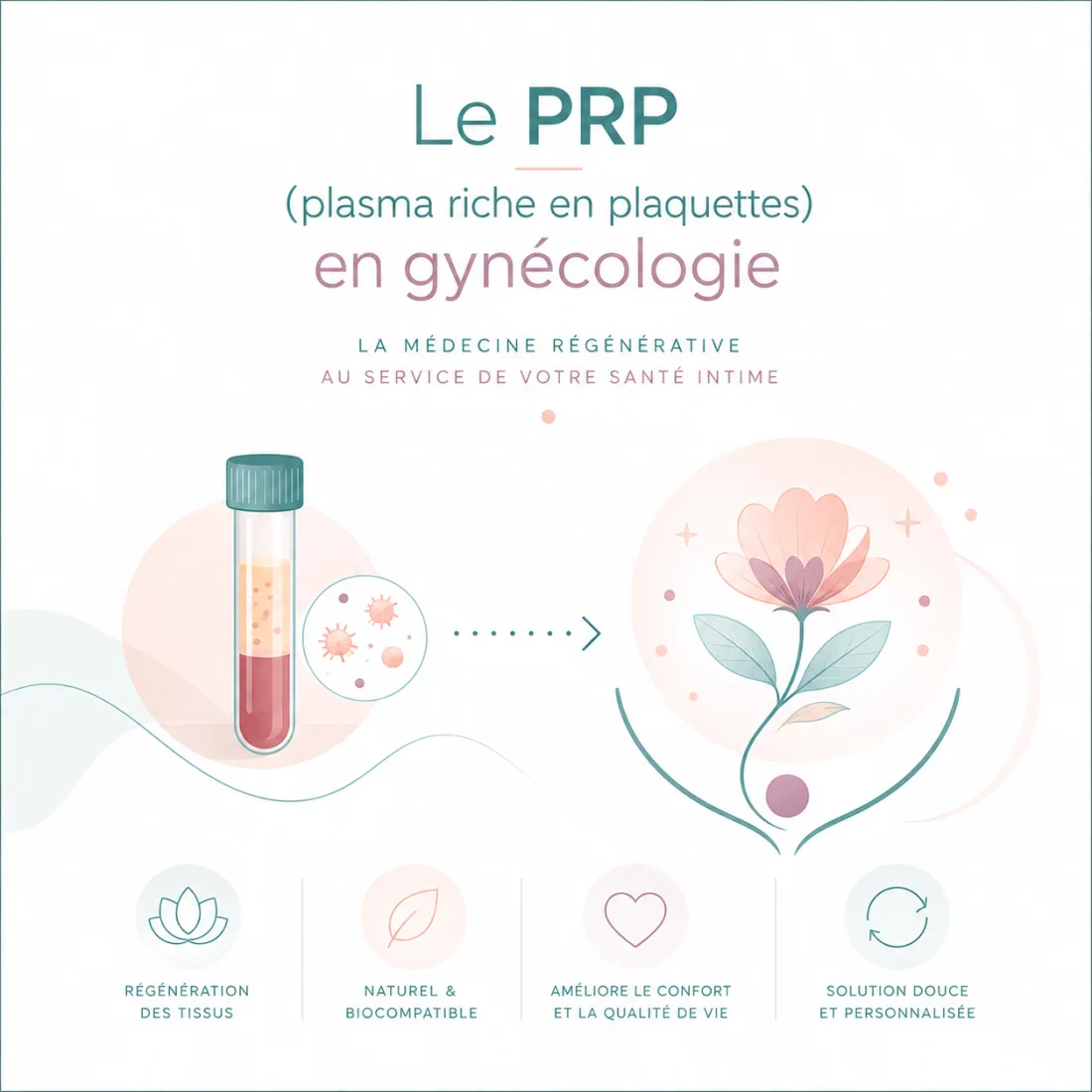 Illustration : Le PRP (plasma riche en plaquettes) en gynécologie